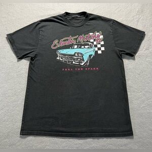 Brandy Melville Oversized Graphic Tee Women’s One Size Black Car Shirt